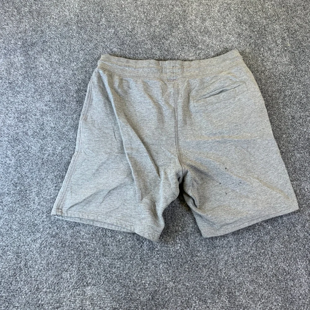 Element Sweat Shorts Mens Small Gray Good Graphic Logo Drawstring Fleece Skater